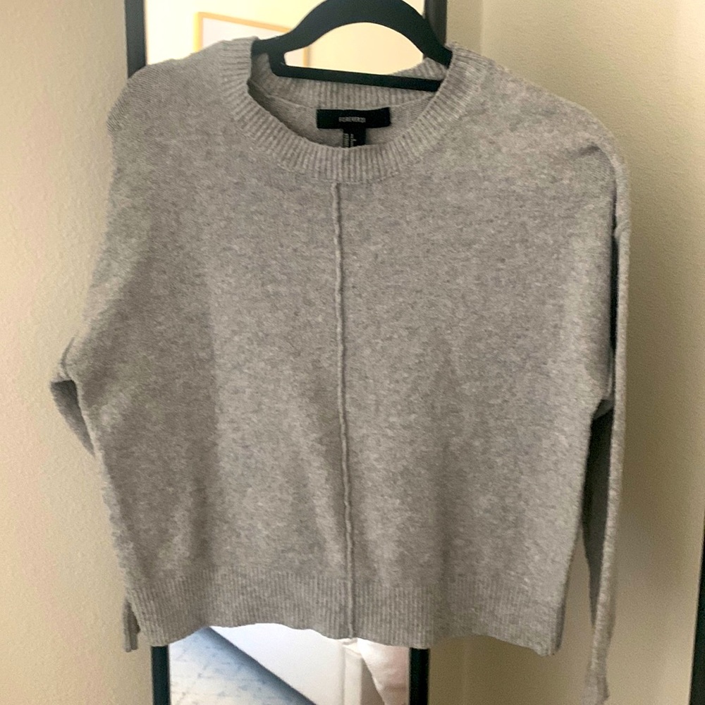 Gray sweater